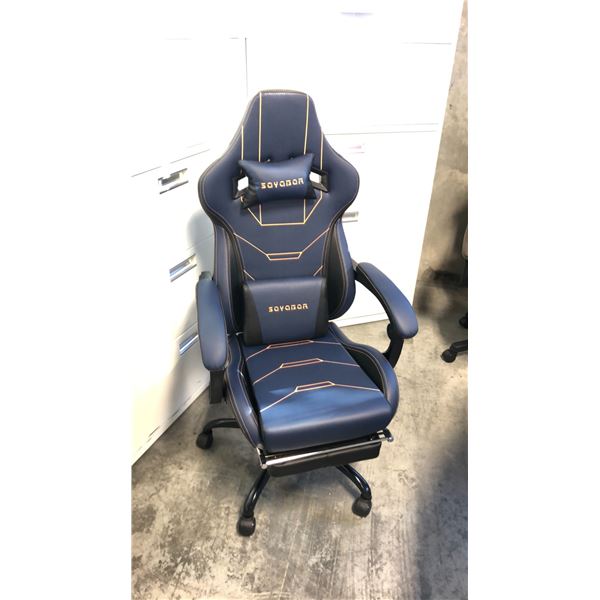 SUKIDA SEYABER BLUE/BLACK GAMING CHAIR *IN BOX*
