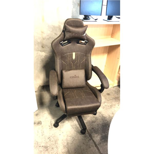 SUKIDA SEYABER BROWN GAMING CHAIR *IN BOX*