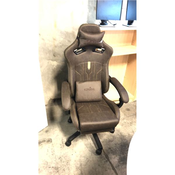 SUKIDA SEYABER BROWN GAMING CHAIR *IN BOX*