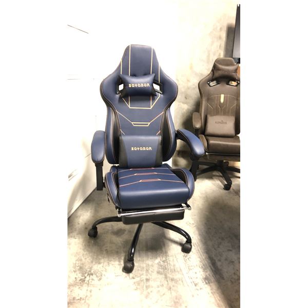 SUKIDA SEYABER BLUE/BLACK GAMING CHAIR *IN BOX*