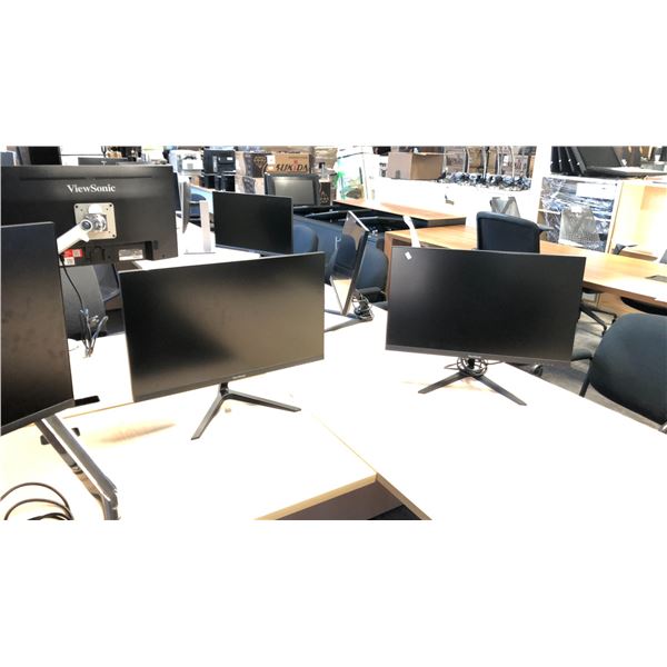 8 ASSORTED 23" LCD MONITORS WITH ARMS