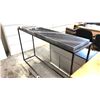 Image 3 : GREY GRANITE 60" X 14" X 36" H CONSOLE TABLE