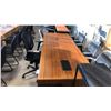 Image 2 : WALNUT 8' X 3' CONFERENCE TABLE (SOME COSMETIC DAMAGE)