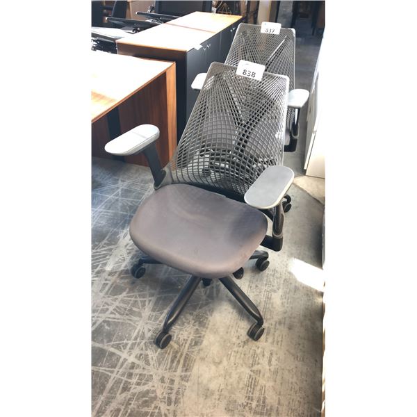 HERMAN MILLER SAYL GREY TASK CHAIR