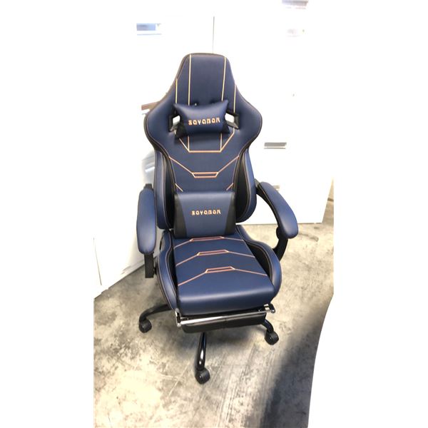 SUKIDA SEYABER BLUE/BLACK GAMING CHAIR  *IN BOX*