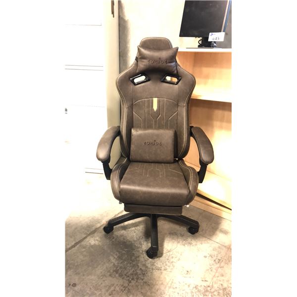 SUKIDA SEYABER BROWN GAMING CHAIR  *IN BOX*