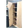 Image 2 : MAPLE 7' X 3' DOUBLE DOOR BOOKCASE WITH CONDITION ISSUES