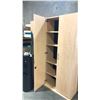 Image 2 : MAPLE 7' X 3' DOUBLE DOOR BOOKCASE WITH CONDITION ISSUES