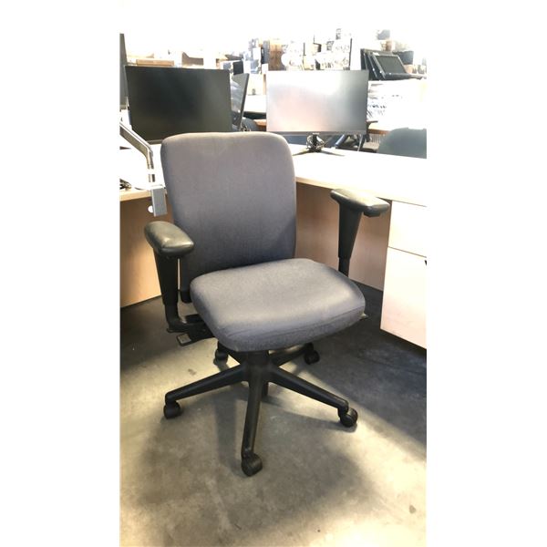 HAWORTH GREY ADJUSTABLE TASK CHAIR