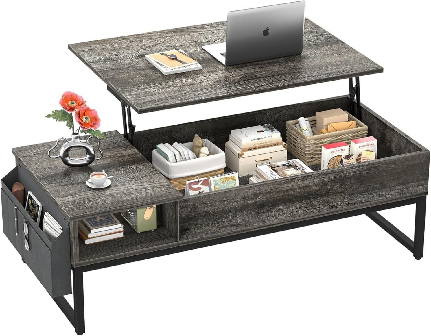 CYCLYSIO YHCT-004 RUSTIC COFFEE TABLE WITH RISER *IN BOX* - Able Auctions