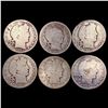 Image 1 : [6] 1904-S Barber Half Dollars Lot [6 Coins] NICELY CIRCULATED