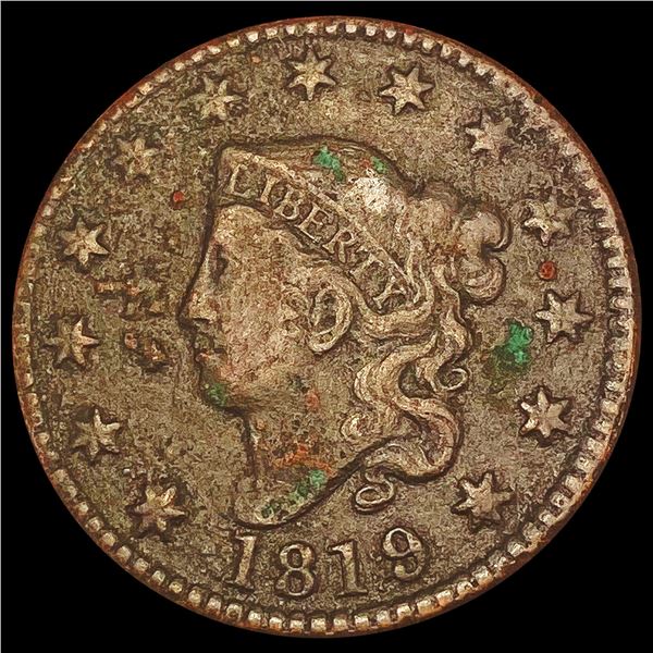 1819 Coronet Head Large Cent LIGHTLY CIRCULATED