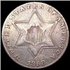 Image 1 : 1858 Silver Three Cent CLOSELY UNCIRCULATED
