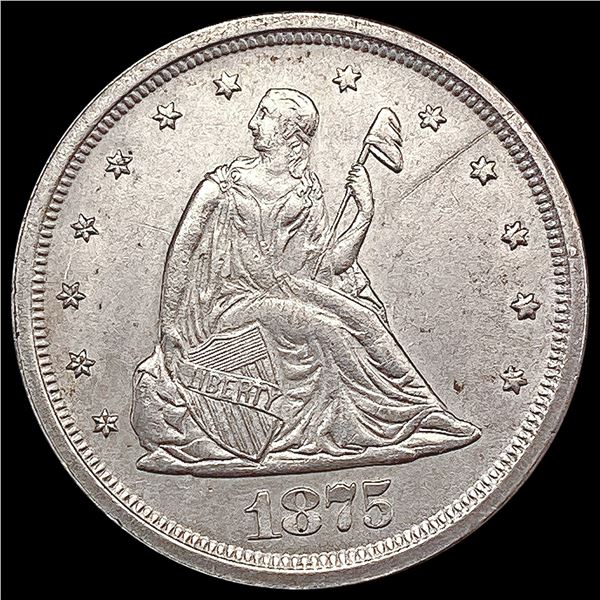 1875-S Twenty Cent Piece CHOICE AU