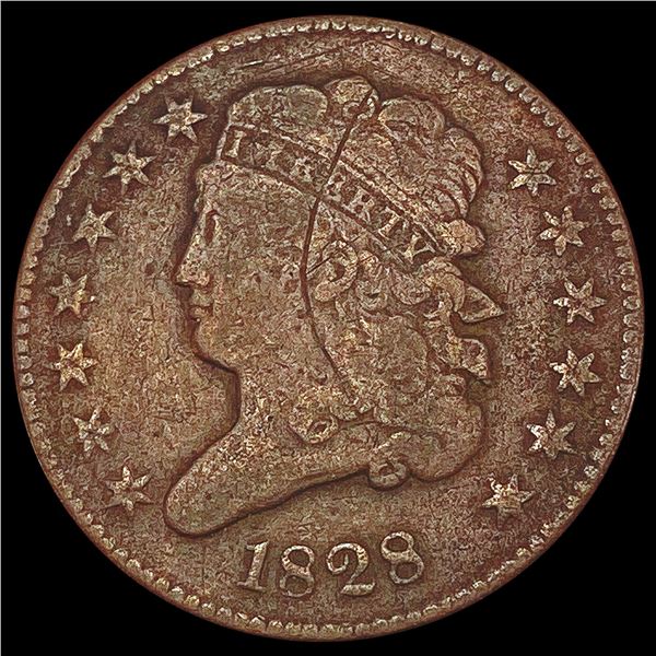 1828 Classic Head Half Cent LIGHTLY CIRCULATED