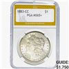 Image 1 : 1883-CC Morgan Silver Dollar PGA MS65+