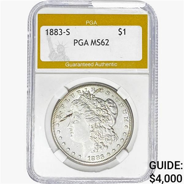 1883-S Morgan Silver Dollar PGA MS62