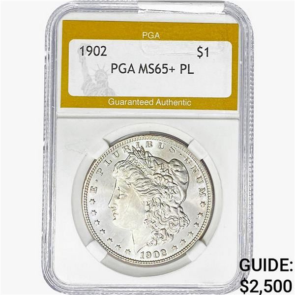 1902 Morgan Silver Dollar PGA MS65+ PL