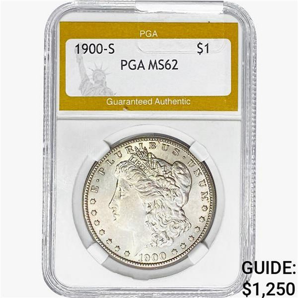 1900-S Morgan Silver Dollar PGA MS62