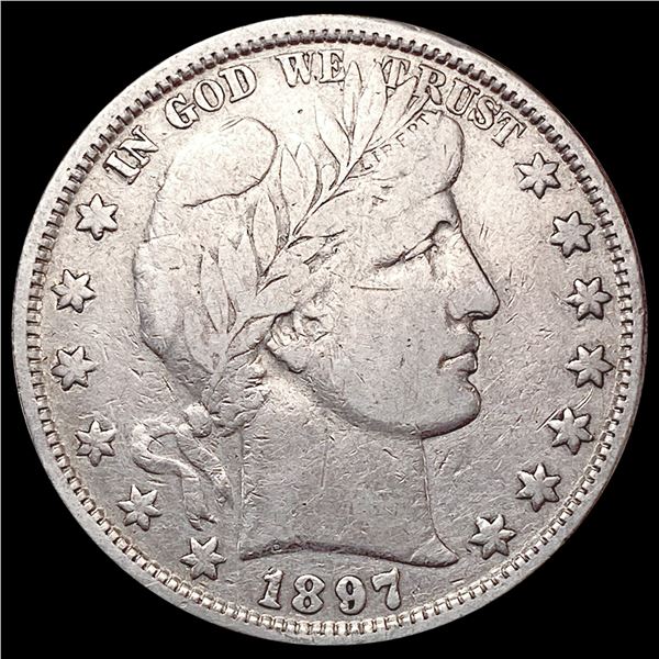 1897 Barber Half Dollar LIGHTLY CIRCULATED