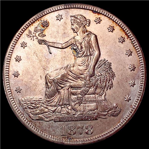 1878-S Silver Trade Dollar CHOICE AU