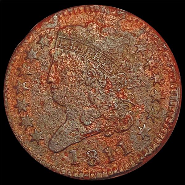 1811 Classic Head Half Cent NICELY CIRCULATED