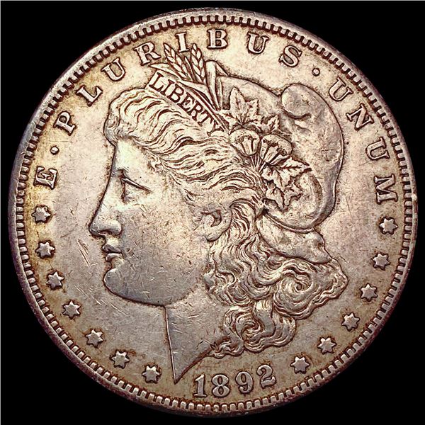 1892-CC Morgan Silver Dollar NEARLY UNCIRCULATED