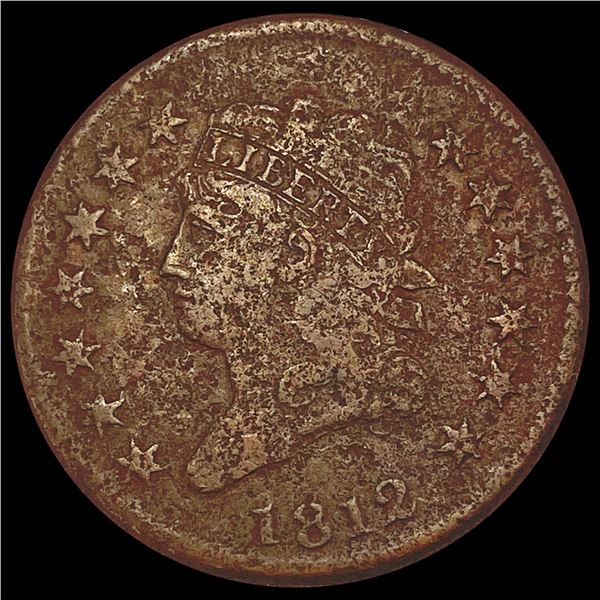 1812 Classic Head Large Cent NICELY CIRCULATED