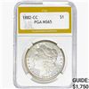 Image 1 : 1882-CC Morgan Silver Dollar PGA MS65