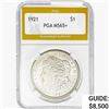 Image 1 : 1921 Morgan Silver Dollar PGA MS65+