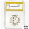 Image 1 : 1953 Washington Silver Quarter PGA PR66 Cameo
