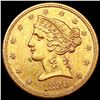 1880-S $5 Gold Half Eagle CHOICE AU