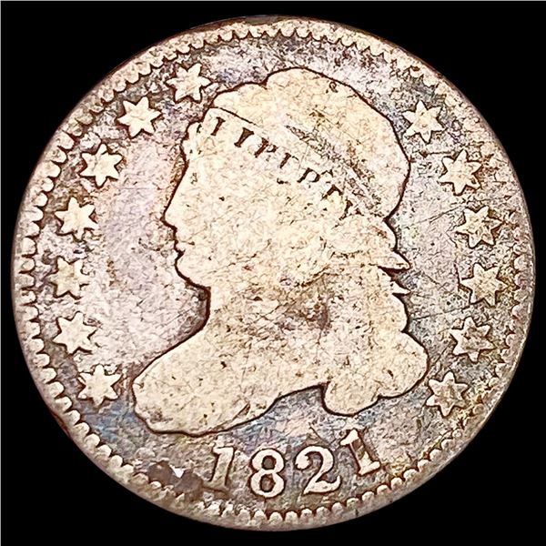 1821 Capped Bust Dime NICELY CIRCULATED