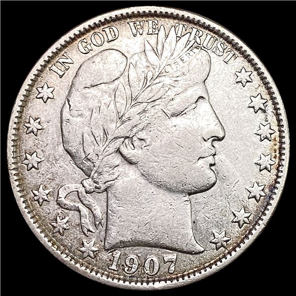 1907-O Barber Half Dollar LIGHTLY CIRCULATED
