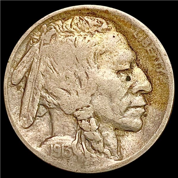 1913-S T2 Buffalo Nickel LIGHTLY CIRCULATED