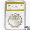 Image 1 : 1883 Morgan Silver Dollar PGA MS66+