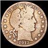 Image 1 : 1913 Barber Half Dollar NICELY CIRCULATED