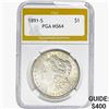 1891-S Morgan Silver Dollar PGA MS64