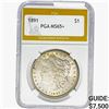 Image 1 : 1891 Morgan Silver Dollar PGA MS65+