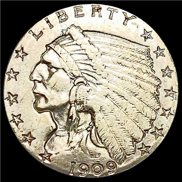 1909 $2.50 Gold Quarter Eagle UNCIRCULATED