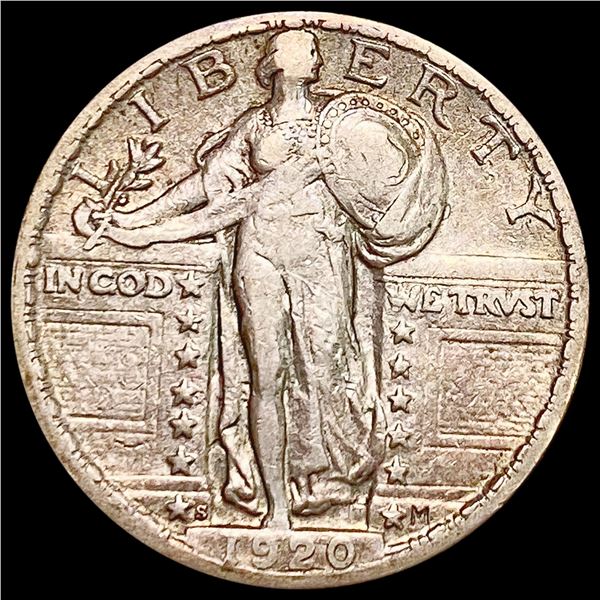1920-S Standing Liberty Quarter LIGHTLY CIRCULATED
