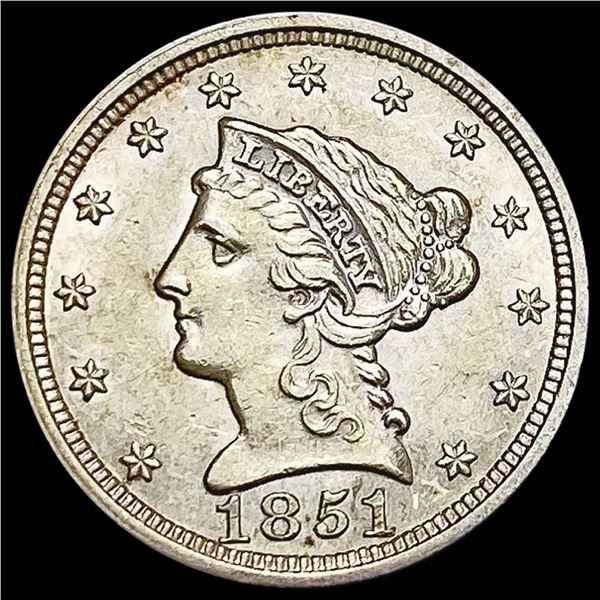 1851 $2.50 Gold Quarter Eagle UNCIRCULATED