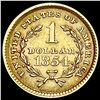 Image 2 : 1854 Rare Gold Dollar UNCIRCULATED