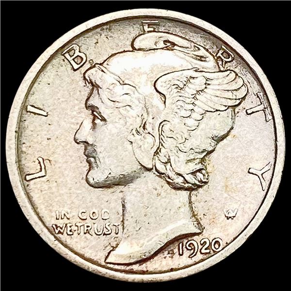 1920-S Mercury Dime CLOSELY UNCIRCULATED