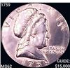 Image 1 : 1759 Martha Washington 1c Size on 10c Blank UNCIRCULATED