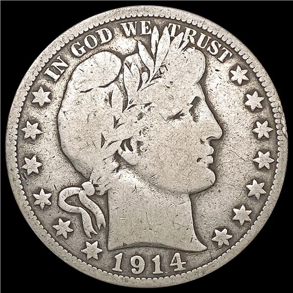 1914 Barber Half Dollar NICELY CIRCULATED