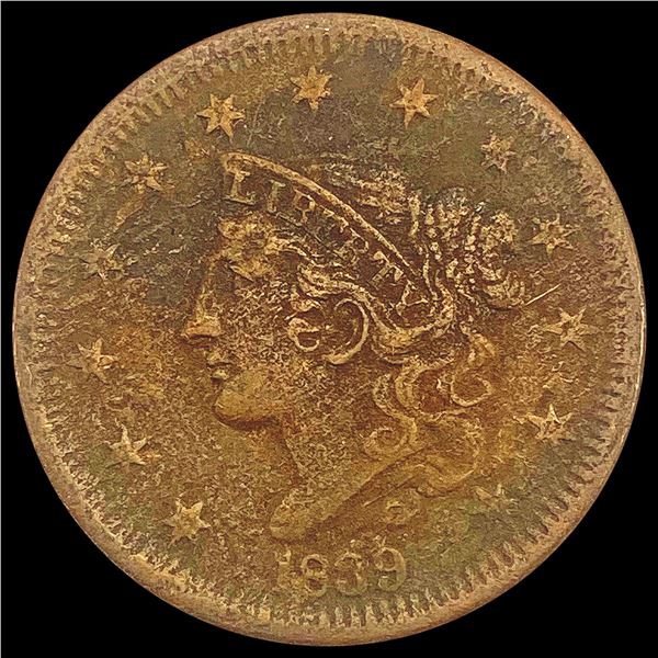 1839 Liberty Head Large Cent NICELY CIRCULATED