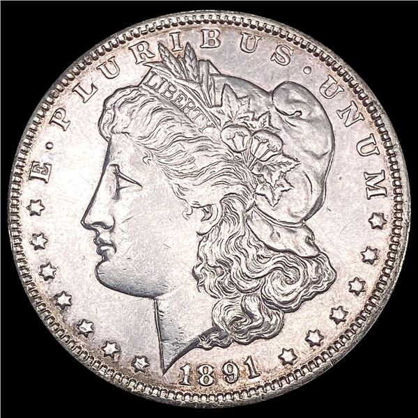 1891-CC Morgan Silver Dollar CHOICE AU