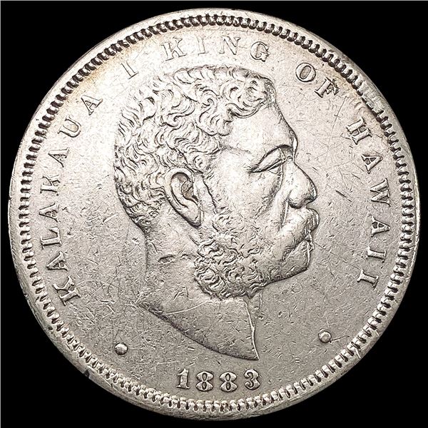 1883 Kingdom of Hawaii Half Dollar NEARLY UNCIRCULATED