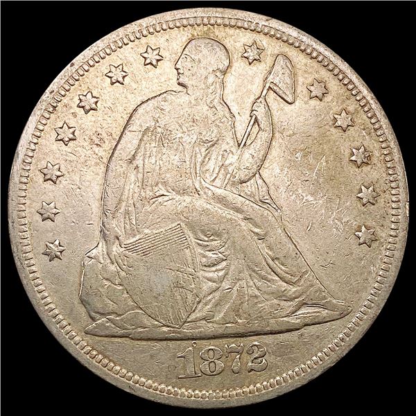 1872 Seated Liberty Dollar LIGHTLY CIRCULATED